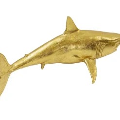 Deko & Geschenkartikel|KARE Design Deko Figur Shark Henry Gold 106Cm