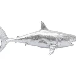 Deko & Geschenkartikel|KARE Design Deko Figur Shark Henry Silber 106Cm