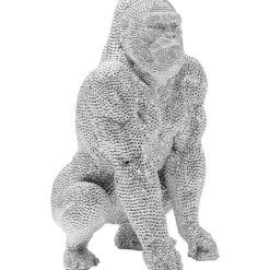 Deko & Geschenkartikel|KARE Design Deko Figur Shiny Gorilla Silber 46Cm