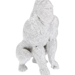 Deko & Geschenkartikel|KARE Design Deko Figur Shiny Gorilla Silber 80Cm