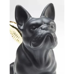 Deko & Geschenkartikel|KARE Design Deko Figur Sitting Angel Dog Gold-Schwarz