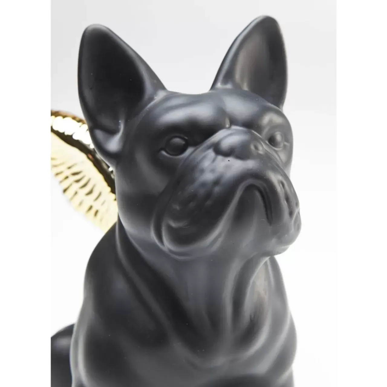 Deko & Geschenkartikel|KARE Design Deko Figur Sitting Angel Dog Gold-Schwarz