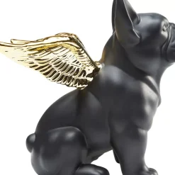 Deko & Geschenkartikel|KARE Design Deko Figur Sitting Angel Dog Gold-Schwarz