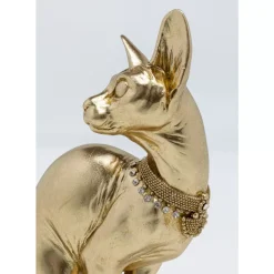 Deko & Geschenkartikel|KARE Design Deko Figur Sitting Cat Audrey Gold 27Cm