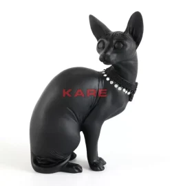 Deko & Geschenkartikel|KARE Design Deko Figur Sitting Cat Audrey Schwarz 27Cm