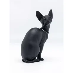 Deko & Geschenkartikel|KARE Design Deko Figur Sitting Cat Audrey Schwarz 27Cm