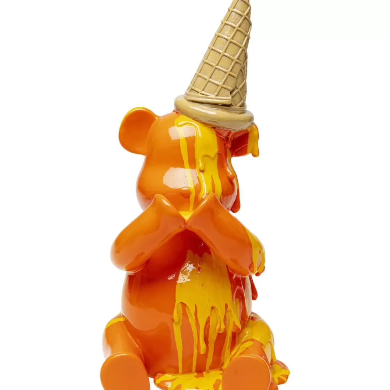 Deko & Geschenkartikel|KARE Design Deko Figur Sitting Gelato Bear Orange 37Cm