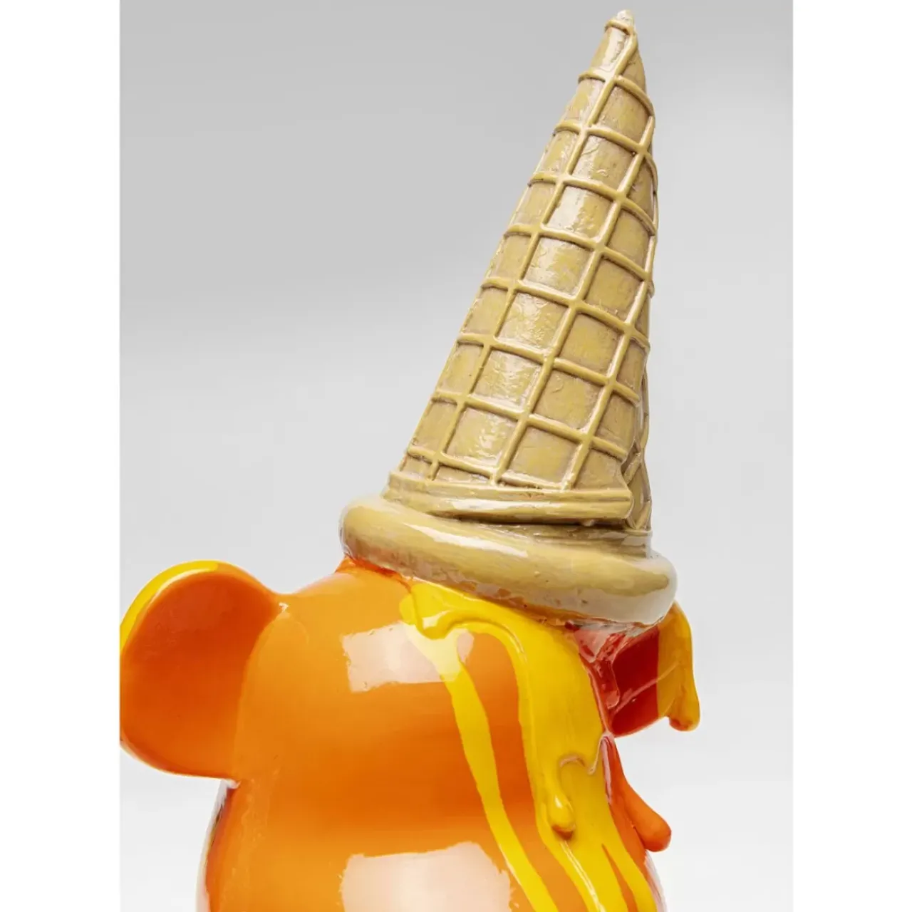 Deko & Geschenkartikel|KARE Design Deko Figur Sitting Gelato Bear Orange 37Cm
