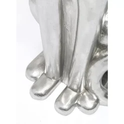 Deko & Geschenkartikel|KARE Design Deko Figur Sitting Leopard Silber 150Cm