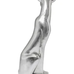 Deko & Geschenkartikel|KARE Design Deko Figur Sitting Leopard Silber 150Cm