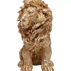 Deko & Geschenkartikel|KARE Design Deko Figur Sitting Lion Gold 42Cm