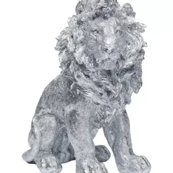 Deko & Geschenkartikel|KARE Design Deko Figur Sitting Lion Silber 42Cm