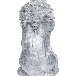 Deko & Geschenkartikel|KARE Design Deko Figur Sitting Lion Silber 42Cm