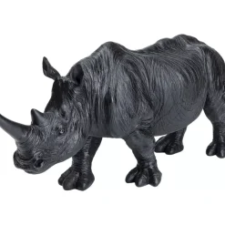 Deko & Geschenkartikel|KARE Design Deko Figur Walking Rhino Schwarz