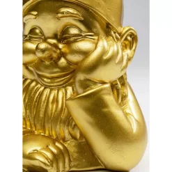 Deko & Geschenkartikel|KARE Design Deko Figur Zwerg Gold 21Cm