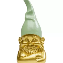 Deko & Geschenkartikel|KARE Design Deko Figur Zwerg Gold Grun 21Cm