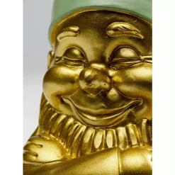 Deko & Geschenkartikel|KARE Design Deko Figur Zwerg Gold Grun 21Cm