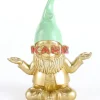 Deko & Geschenkartikel|KARE Design Deko Figur Zwerg Meditation Gold Grun 19Cm