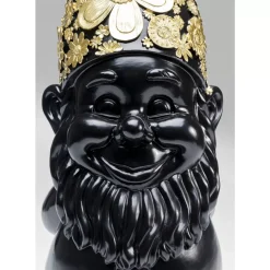 Deko & Geschenkartikel|KARE Design Deko Figur Zwerg Standing Schwarz Gold 61Cm