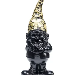 Deko & Geschenkartikel|KARE Design Deko Figur Zwerg Standing Schwarz Gold 46Cm