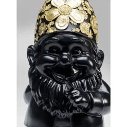 Deko & Geschenkartikel|KARE Design Deko Figur Zwerg Standing Schwarz Gold 46Cm