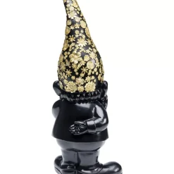 Deko & Geschenkartikel|KARE Design Deko Figur Zwerg Standing Schwarz Gold 46Cm