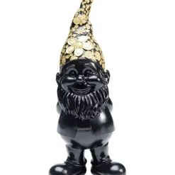 Deko & Geschenkartikel|KARE Design Deko Figur Zwerg Standing Schwarz Gold 30Cm