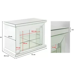 Kleinmöbel & Sonstiges|KARE Design Deko Kamin Crystal 71X70Cm