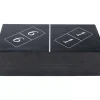 Sonstiges & Zubehör Accessoires|KARE Design Deko Objekt Domino Schwarz 24X7Cm