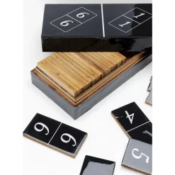Sonstiges & Zubehör Accessoires|KARE Design Deko Objekt Domino Schwarz 24X7Cm