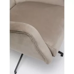 Sessel|KARE Design Drehsessel Bellissima Velvet Beige