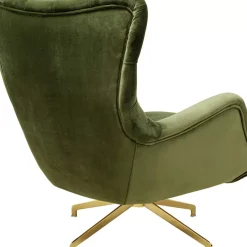 Sessel|KARE Design Drehsessel Bellissima Velvet Grun