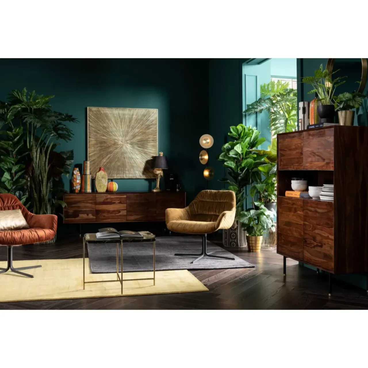 Sessel|KARE Design Drehsessel Bristol Gelb