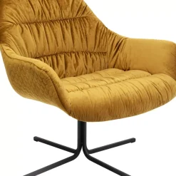 Sessel|KARE Design Drehsessel Bristol Gelb
