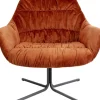 Sessel|KARE Design Drehsessel Bristol Rostrot