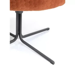 Sessel|KARE Design Drehsessel Bristol Rostrot