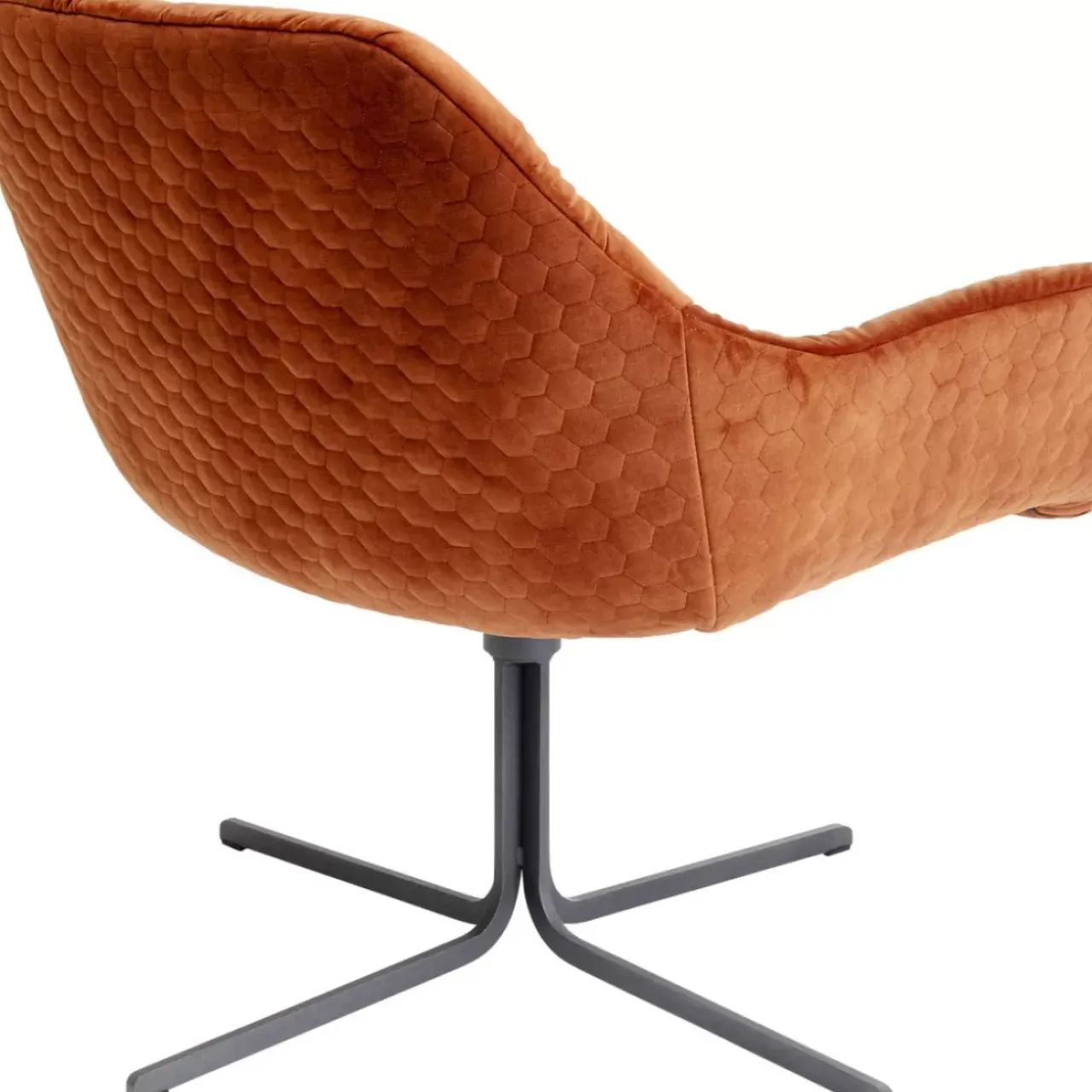 Sessel|KARE Design Drehsessel Bristol Rostrot