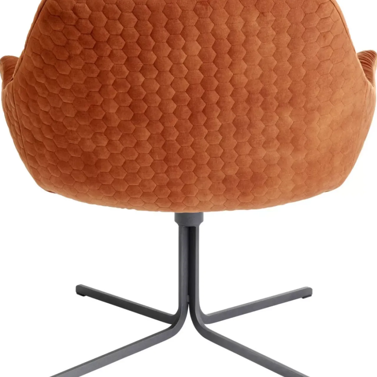 Sessel|KARE Design Drehsessel Bristol Rostrot