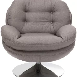 Sessel|KARE Design Drehsessel Cosy Grau