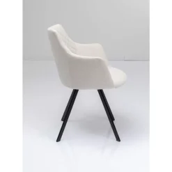 Stühle|KARE Design Drehstuhl Coco Creme