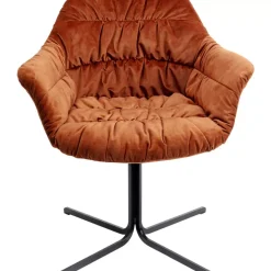 Stühle|KARE Design Drehstuhl Colmar Rostrot
