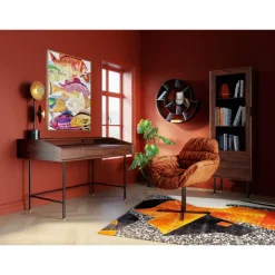 Stühle|KARE Design Drehstuhl Colmar Rostrot