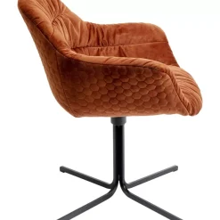 Stühle|KARE Design Drehstuhl Colmar Rostrot