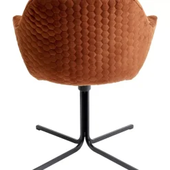 Stühle|KARE Design Drehstuhl Colmar Rostrot