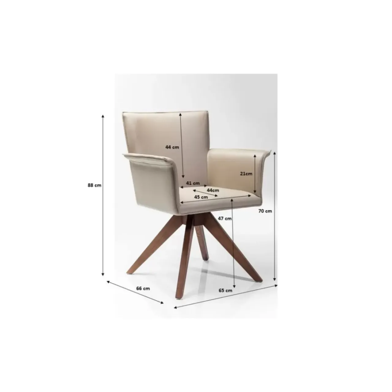 Stühle|KARE Design Drehstuhl Foxy