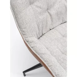 Stühle|KARE Design Drehstuhl Lori Grau Braun