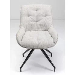 Stühle|KARE Design Drehstuhl Lori Grau Braun