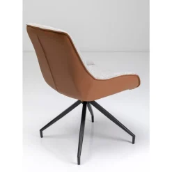 Stühle|KARE Design Drehstuhl Lori Grau Braun