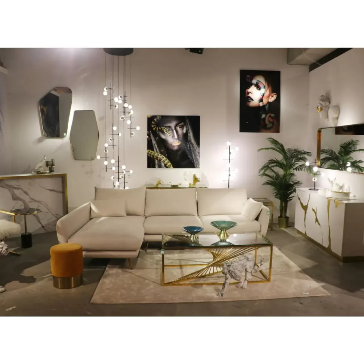Sofas & Couches|KARE Design Ecksofa Amalfi Links Creme 275Cm