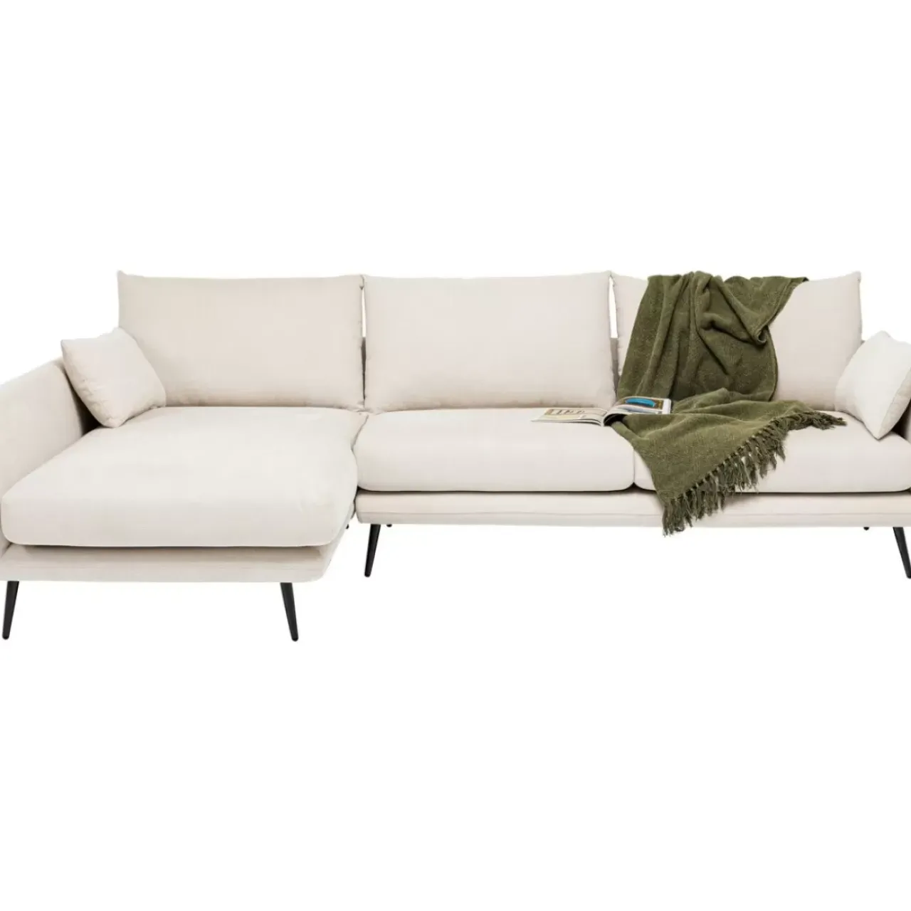 Sofas & Couches|KARE Design Ecksofa Amalfi Links Creme 275Cm